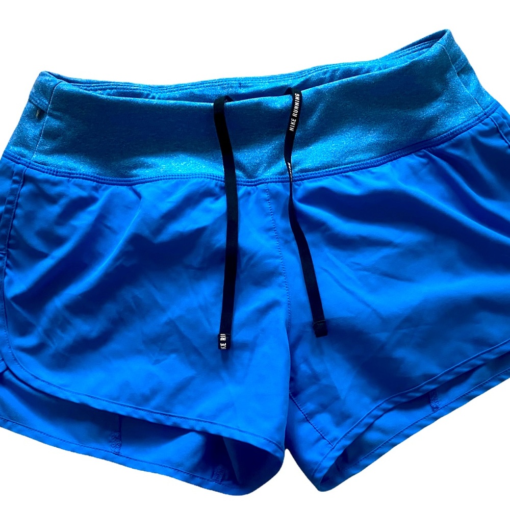 Nike DRI FIT Running Shorts - Medium Blue- Size Small